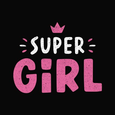 Retro kız harfleri.