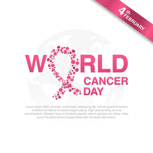 Día Mundial Del Cáncer Febrero — Foto de Stock