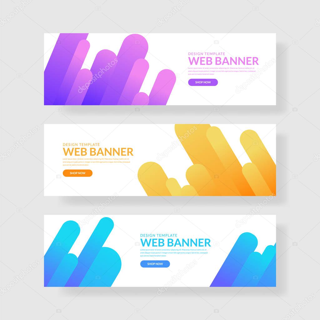 Website banner ui ux