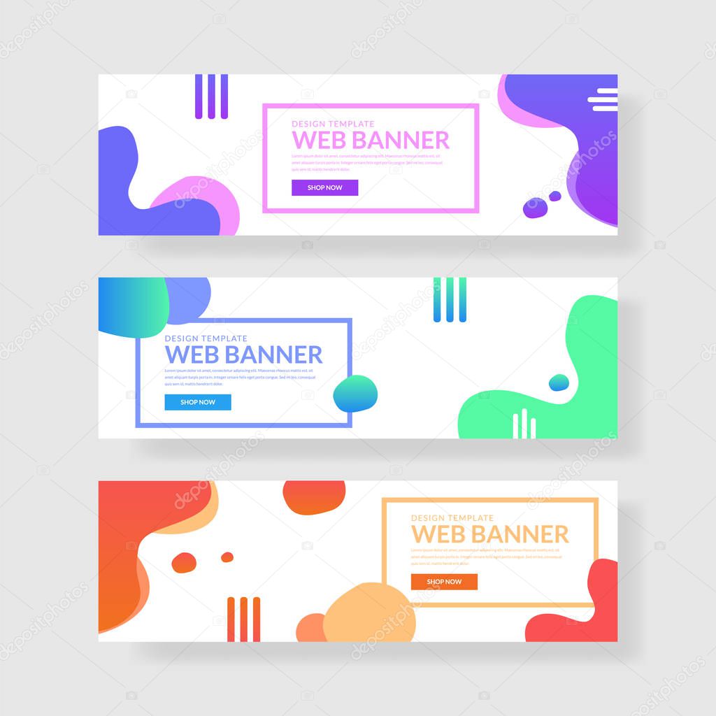 Website banner ui ux