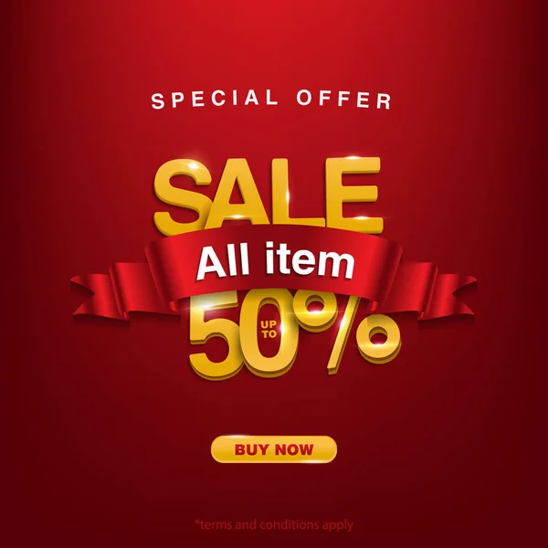 Sale banner template design Big sale special up to 50% off