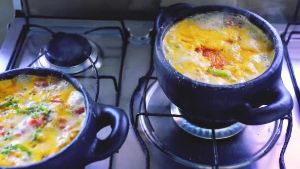 Moqueca Capixaba Brazilian Fish Stew — Stock Video