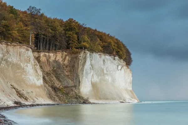 Kreidefelsen Nationalpark Jasmund Auf Der Insel Rügen Morgen Bei Ruhiger — Stockfoto