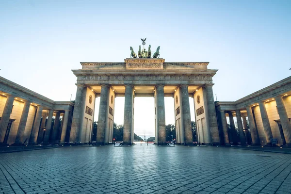 Brandenburger Tor Zentrum Berlins Der Nähe Des Parisplatzes Brandenburger Tor — Stockfoto