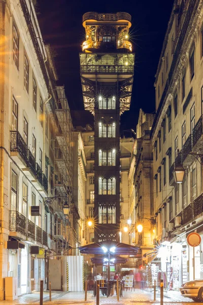 Central View Elevator Elevador Santa Justa City Center Lisbon Historical — Stock Photo, Image