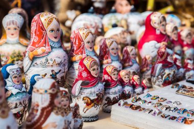 renkli Rus iç içe geçmiş Bebek Market.