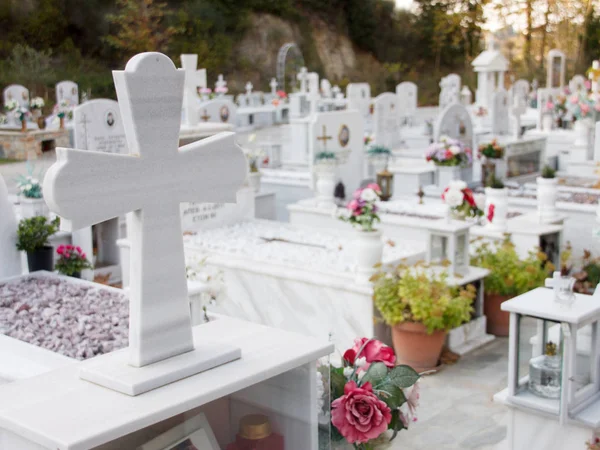 Orthodoxer Friedhof Griechenland — Stockfoto