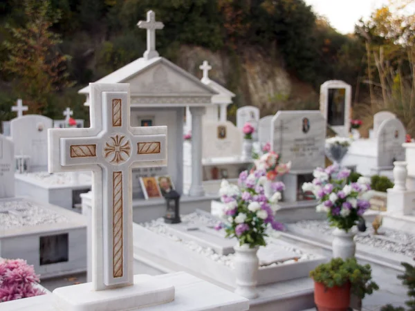 Cimitero Ortodosso Grecia Fotografia Stock