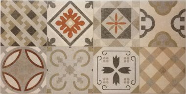 Arkaplan olarak seramik zemin ve duvar fayansları