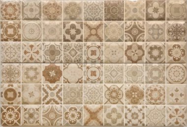 Arkaplan olarak seramik zemin ve duvar fayansları