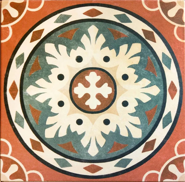 陶製の壁と床のタイル、タレバのパターン、 julejoアートワーク、民族的背景 — ストック写真