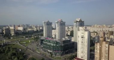 Kiev, Ukrayna'nın havadan görünümü