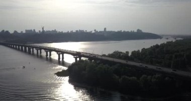 Kiev, Ukrayna'nın havadan görünümü