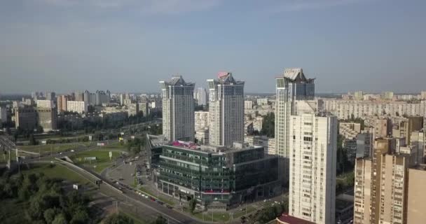 Vista aérea de Kiev, Ucrânia — Vídeo de Stock