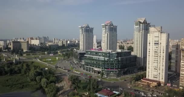 Vista aérea de Kiev, Ucrania — Vídeo de stock