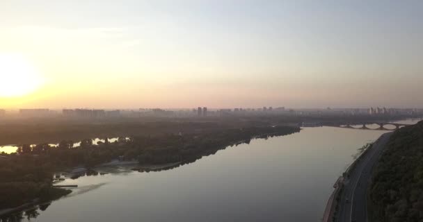 Vista aérea de Kiev, Ucrania — Vídeos de Stock