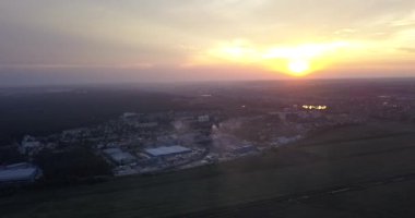 Arial sanayi planı görünümünü