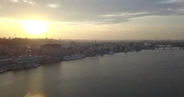 Kiev, Ukrayna'nın havadan görünümü