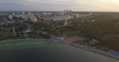 Ukrayna. Kiev. Vyshgorod. Kiev Sea. Hava. Dnieper. Rezervuar. GAES. GES
