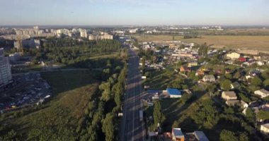 İlçesi üzerinden havadan görünümü