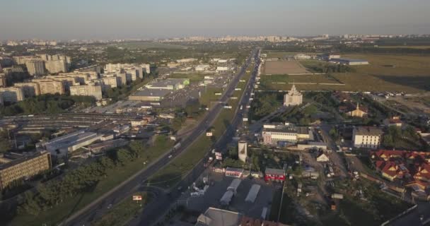 Ariel vue des maisons en Ukraine 4k 4096 x 2160 pixels — Video