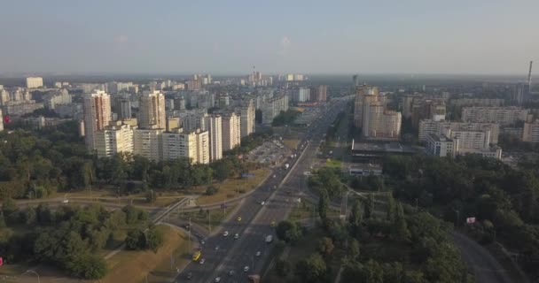 Barrio residencial casas distrito vista aérea 4k 4096 x 2160 píxeles — Vídeo de stock