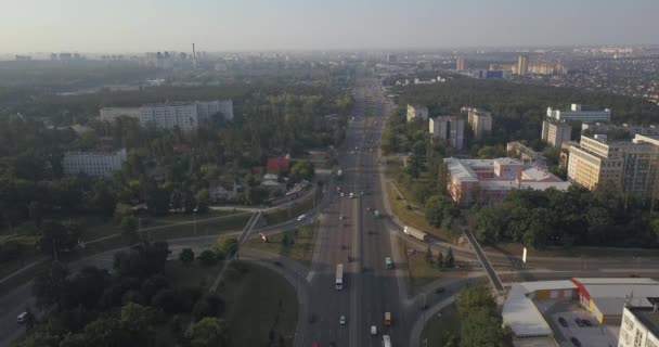 Residencial casas de bairro vista aérea distrito 4k 4096 x 2160 pixels — Vídeo de Stock