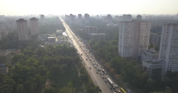 Residencial casas de bairro vista aérea distrito 4k 4096 x 2160 pixels — Vídeo de Stock