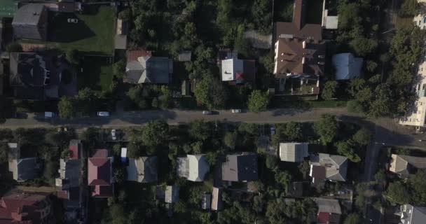 SHOT AEREO: Bellissimo piccolo villaggio o township 4k 4096 x 2160 pixel — Video Stock