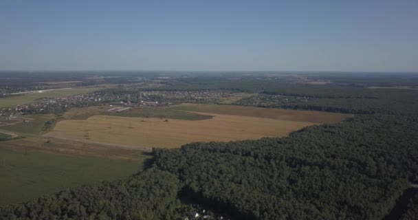 Воздух над сельскохозяйственным полем 4k 4096 x 2160 пикселей — стоковое видео