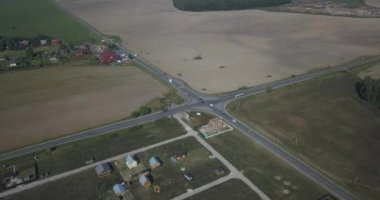 Hava bahar manzara üzerinde kavşak 4 k 4096 x 2160 piksel görüntüleme