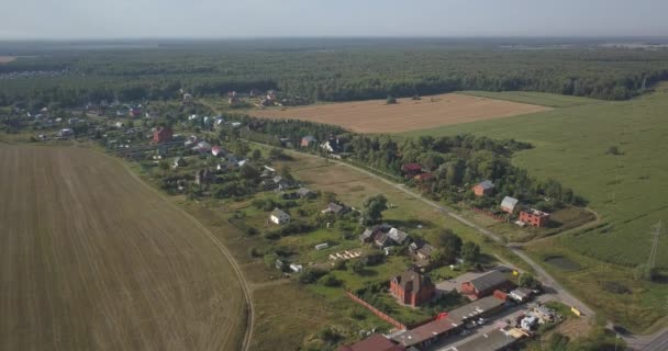 Luchtfoto uitzicht over township 4k. 4 k 4096 x 2160 pixels — Stockvideo