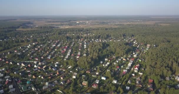 Αεροφωτογραφία πάνω από township 4k. 4 k 4096 x 2160 pixels — Αρχείο Βίντεο