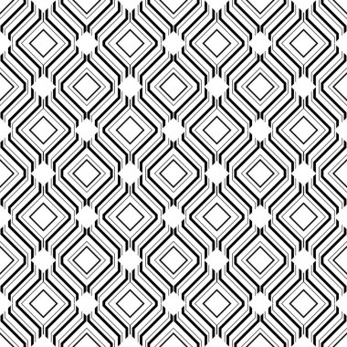 Kesintisiz geometrik şablonu. Bir renk süsleme yinelenen rakamları düşündüm. Dijital kağıt, web tasarım, tekstil basın, arka plan. Vektör resim.