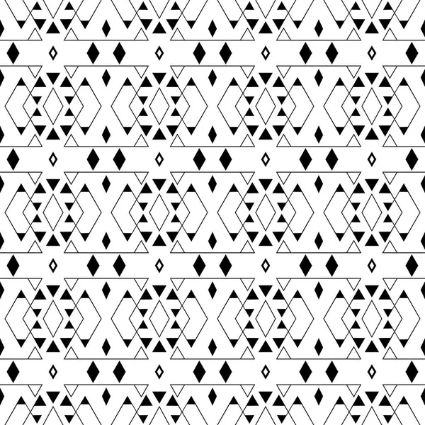 幾何学的三角形と細い線とひし形の繰り返しモダンなシームレス パターン カード チラシ カバー ベクトル図 — ストックベクタ