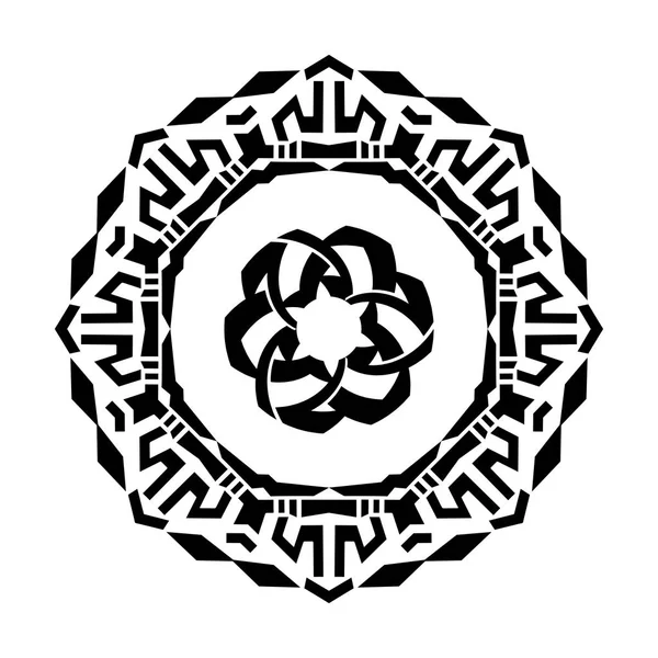 Adorno Circular Vectorial Logo Minimalismo Abstracto Ilustración Vectorial — Vector de stock