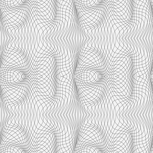 Безшовний Абстрактний Фон Поверхні Оптичною Ілюзією Спотворення Гільоширована Текстура Тонких — стоковий вектор
