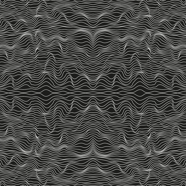 Fond Abstrait Sans Couture Une Surface Avec Illusion Optique Distorsion — Image vectorielle