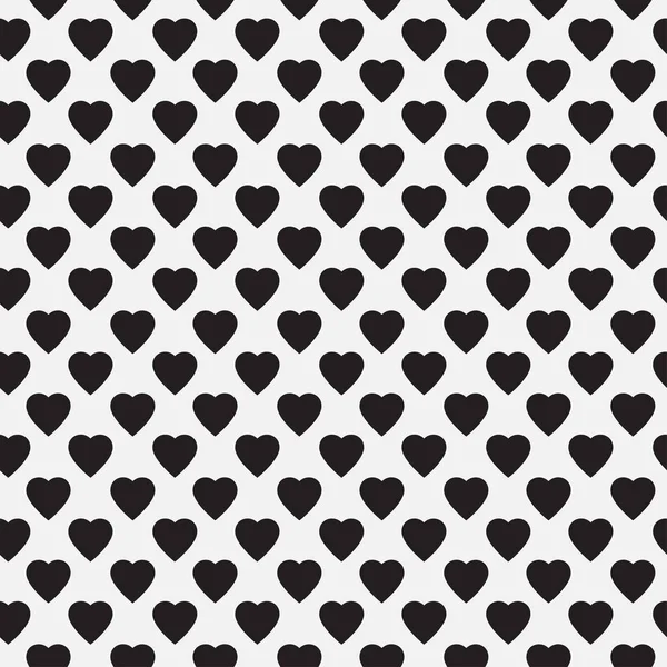 Modern Geometrical Seamless Pattern Simple Ornament Repeating Hearts Vector Graphics — Stock Vector