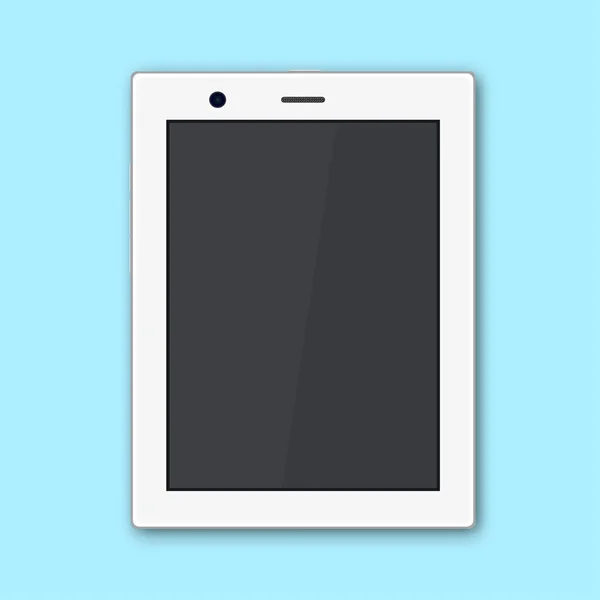 Der weiße Tablet-Computer. — Stockvektor
