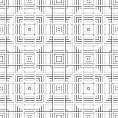 Dikişsiz modern soyut geometrik desen.