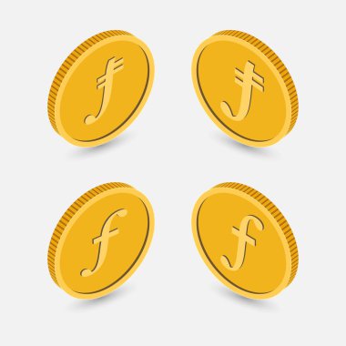 İzometrik paralar bir dizi.