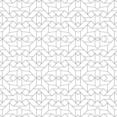 Dikişsiz modern soyut geometrik desen.