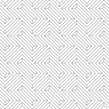 Dikişsiz modern soyut geometrik desen.