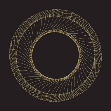 Dekoratif yuvarlak çerçeve.