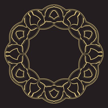 Geometrik dairesel lineer süs.