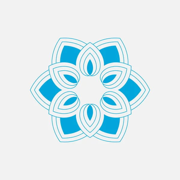 Icono de flor de loto. — Vector de stock