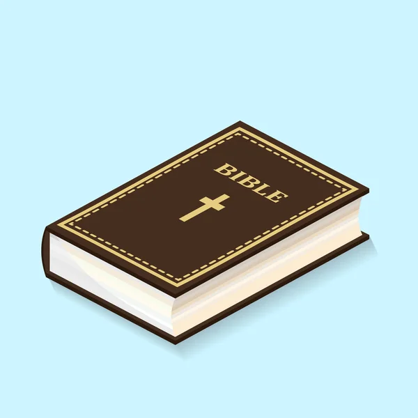 Biblia święta w solidnym pokryciu. — Wektor stockowy