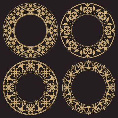 Altın dekoratif çerçeve.