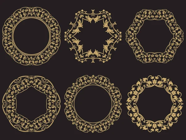 Altın dekoratif çerçeve.